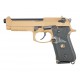 Страйкбольный пистолет WE Beretta M9A1 Rail Tan 6 мм, GBB, Gas WE-M009